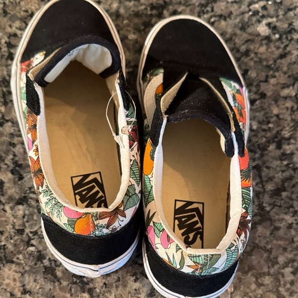 Vans multi tropic Black and Floral Canvas Sneakers EUC 8.5 - Picture 8 of 15
